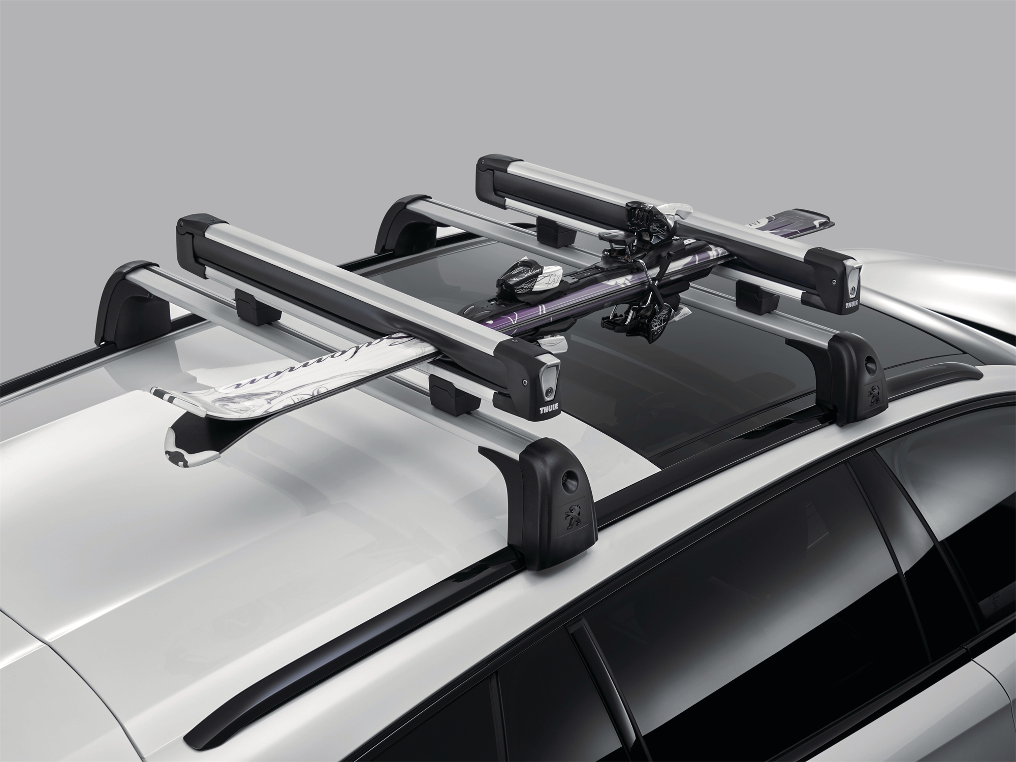 Portasci su barre tetto 6 sci  jeep