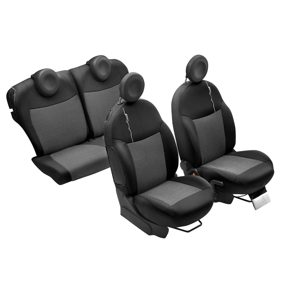 Fodere coprisedile con logo 500 per Fiat 500  fiat