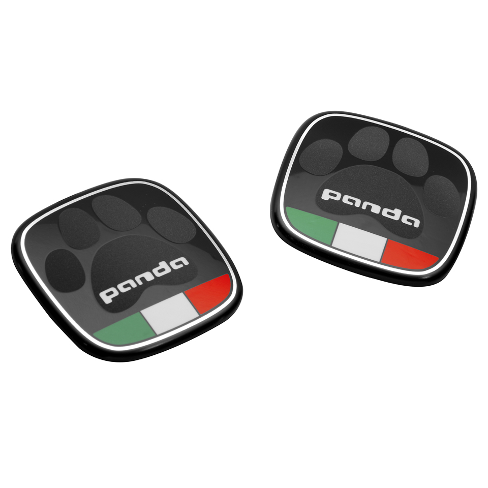 Badge Panda avec drapeau italien  fiat
