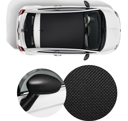 PACK STICKERS CARBON BLACK* pour Fiat 500  undefined