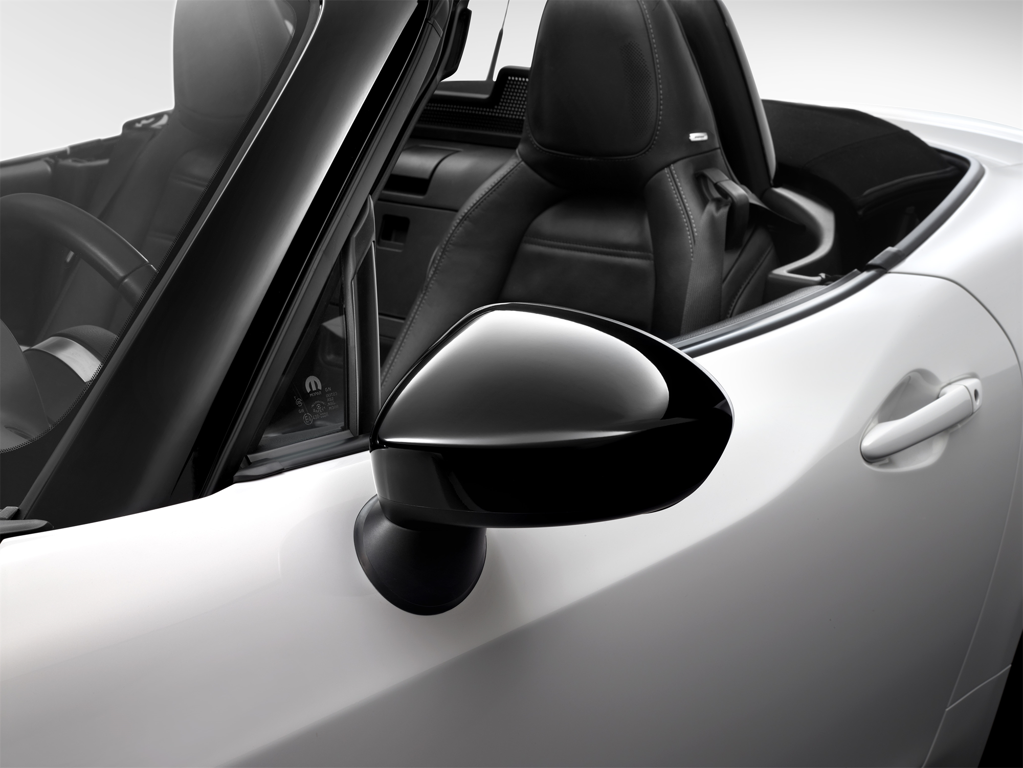 Calotte Specchi Nero Lucido  fiat