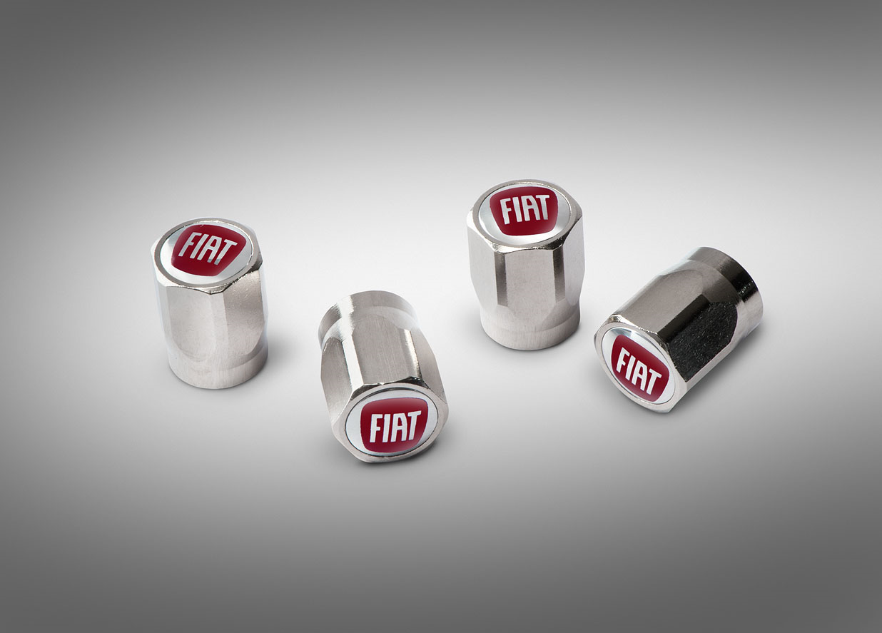 Tappi coprivalvole pneumatici con logo Fiat  fiat